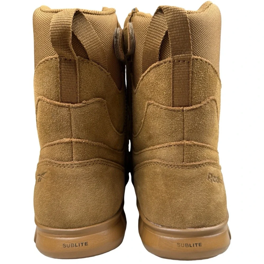 Reebok Work RB8809 Sublite Tactical Boots Coyote Brown Side Zip‎ 11W EH SR NIB